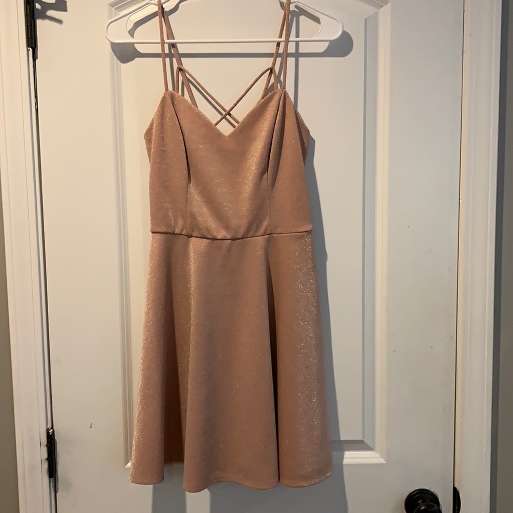 Rose gold formal dress